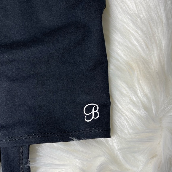 Bombshell Sportswear Tie Back Crop Workout Gym Mesh Tank Top sz M - Picture 5 of 8